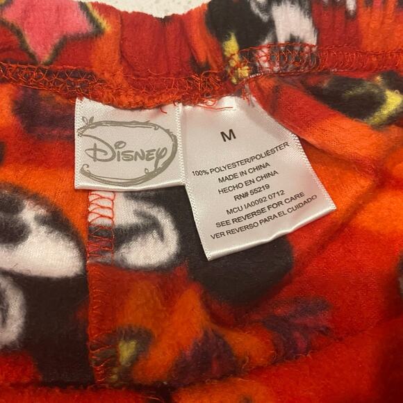 Disney Pajama Payama Pants Red Size Medium - Picture 2 of 3
